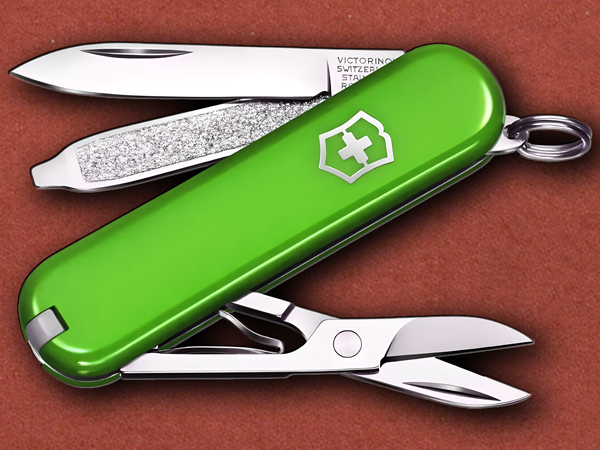 [Victorinox] Classic SD Green, Original Pocket Swiss Army Knife
