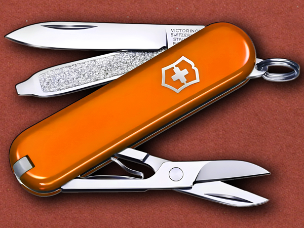 [Victorinox] Classic SD Orange, Original Pocket Swiss Army Knife