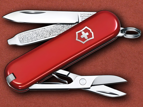 [Victorinox] Classic SD Red, Original Pocket Swiss Army Knife