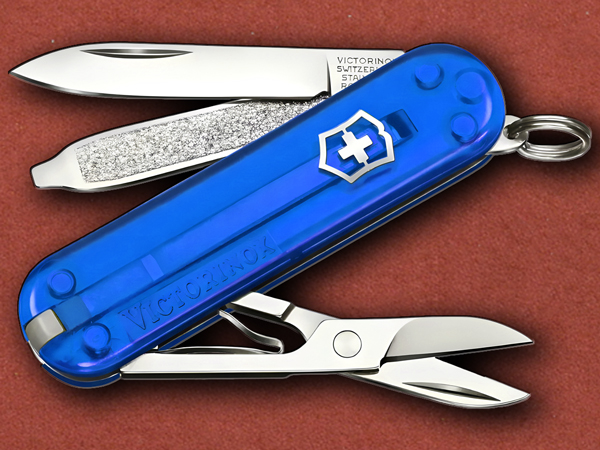 [Victorinox] Classic SD Transparent (TP) Blue, Swiss Army Knife