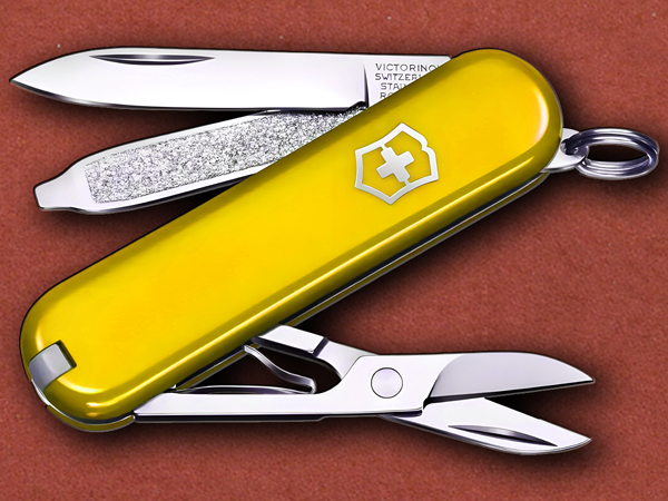 [Victorinox] Classic SD Yellow, Original Pocket Swiss Army Knife
