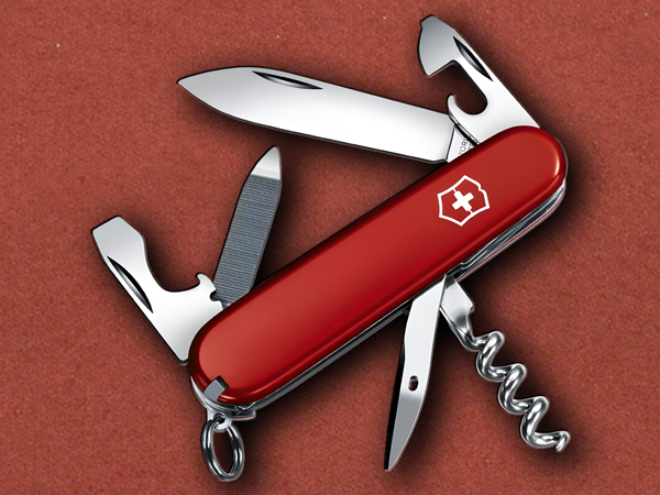 [Victorinox] Sportsman Red, Little Swiss Army Knife (SAK)