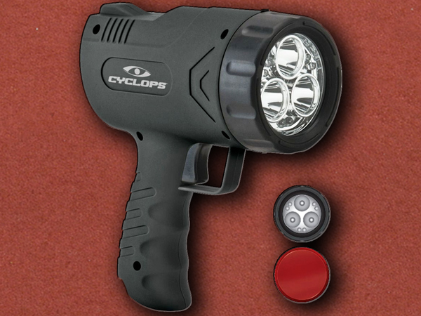 [Cyclops] Sirius 500 Lumens Handheld Spotlight, Red Lens Include