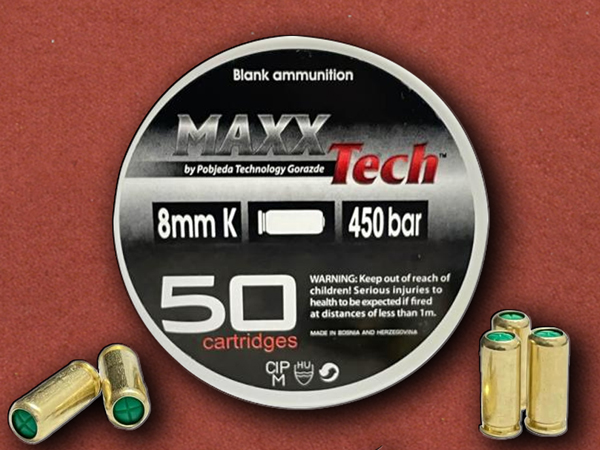 8mm K (.3150) BLANK [MAXXTech] GH Blank Cartridges