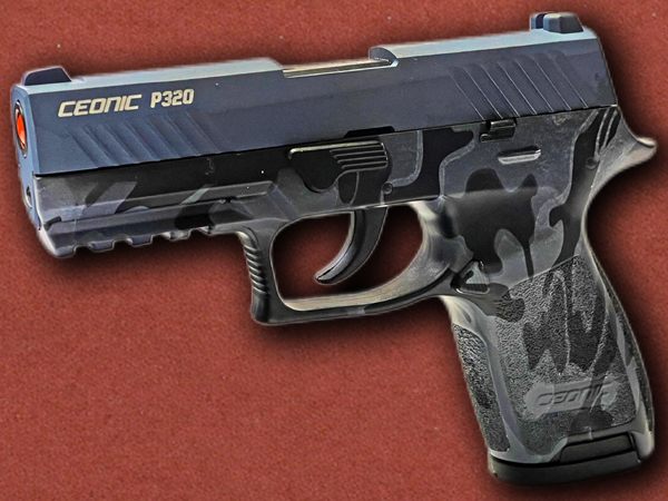 9mm Blank [Ceonic] P320 Black/Blue Camo