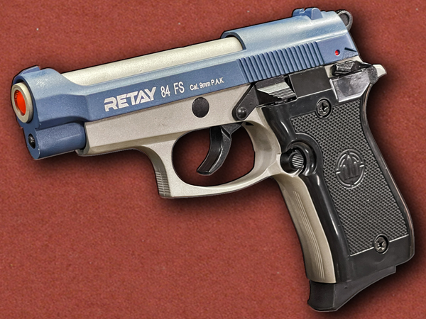 9mm Blank [Retay] Beretta 84FS Cheetah Satin/Blue
