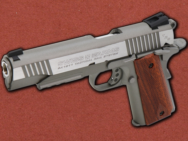 [Swiss Arms] 1911 Military Rail Tactical Stainless -25% SALE