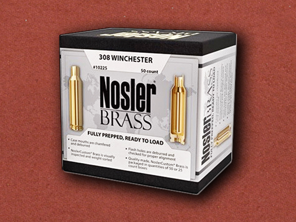 [Nosler] Custom Brass 308 Winchester (50) Count Pack NSL10225