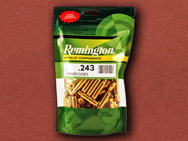 [Remington] .243 Winchester Brass Cases bag of 100