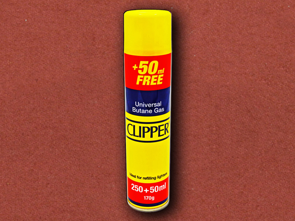 [Clipper] Universal Butane Gas 250ml + 50ml FREE