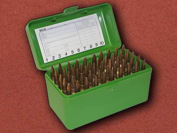 [.223]-[30 - 06] [MTM] Delux Flip Top Ammo Case x50 Capacity