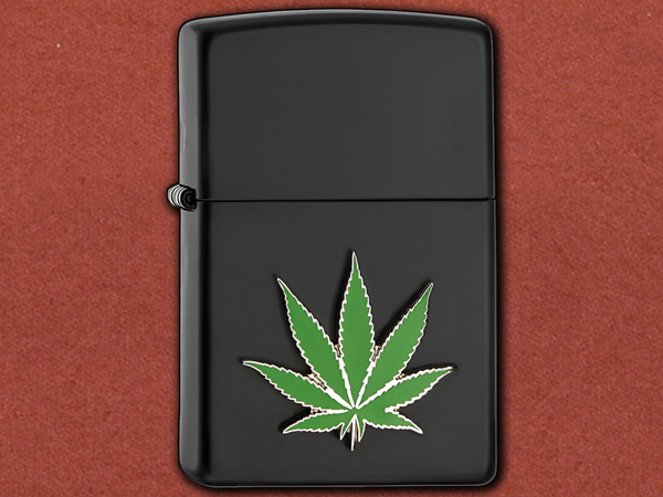 [Zippo] Cannabis Leaf Emblem