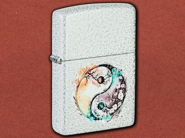 [Zippo] Watercolor Floral Yin and Yang Design (46249)
