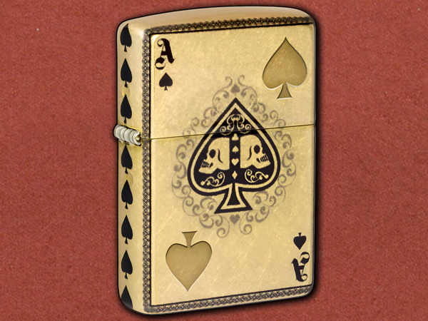 [Zippo] Ace of Skulls - Ace of Spades Design (46388)