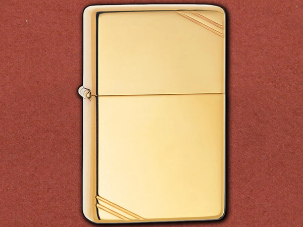 [Zippo] High Polish Vintage Brass Windproof Lighter