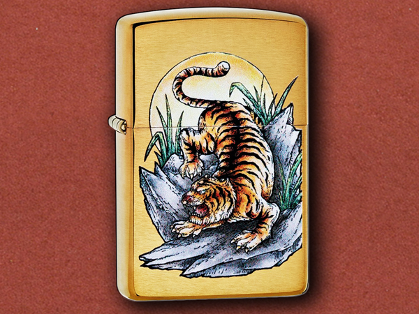 [Zippo] Tiger Tattoo Design