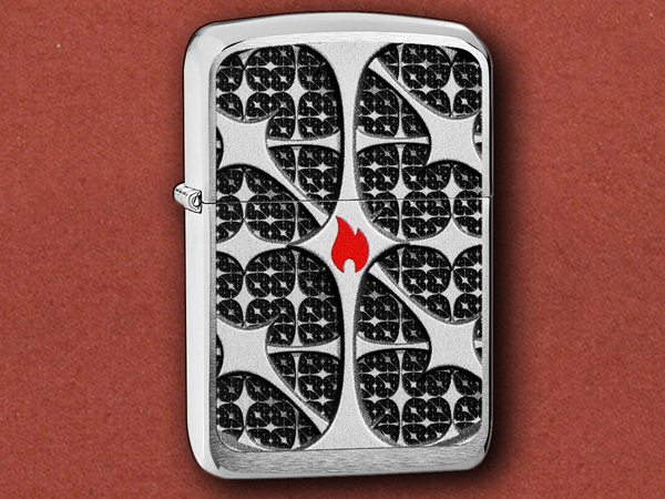 [Zippo] Silver Texture Design